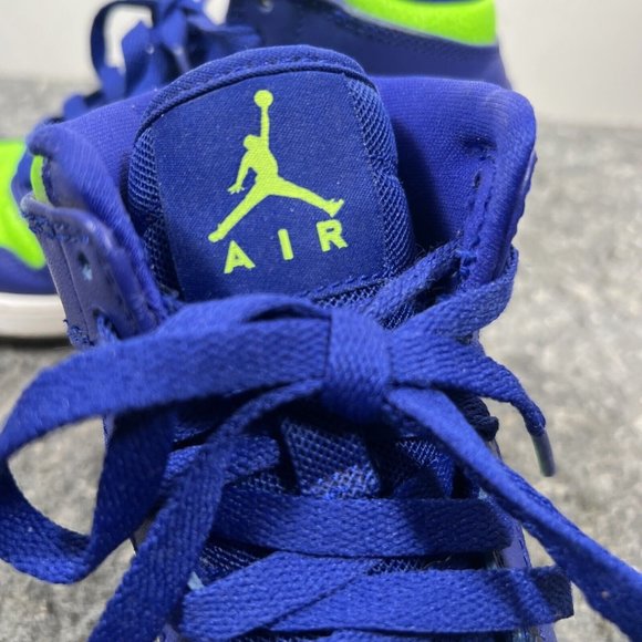 Nike Air Jordan 1 Retro High PS Kids Concord Electric Green Blue 705300-407 4.5Y - Picture 16 of 16